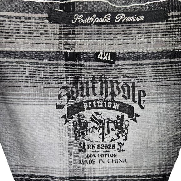 Southpole Premium Western Wear Snap Buttons Long Sleeve Shirt w/ Pockets – 4XL - Picture 3 of 15